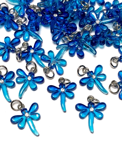 Picture of Pendant YALC Dragonfly Aqua 16mm  x1
