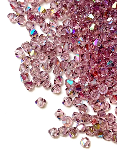 Picture of Preciosa Bead Rondell 4mm Light Amethyst AB x100