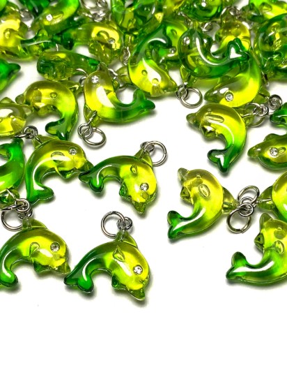 Изображение Pendant YALC Dolphin 18mm Green x1