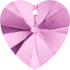 Picture of Swarovski 6228 Xilion Heart Pendant 10mm Light Amethyst x1