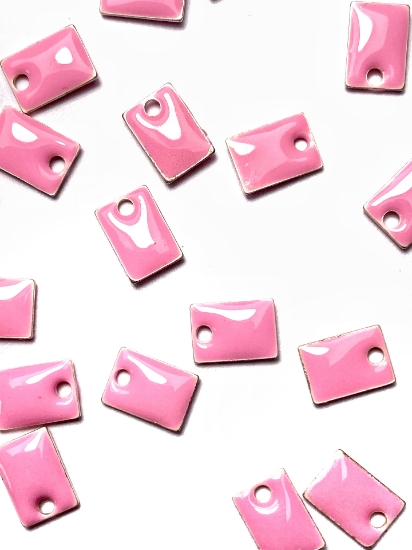 Picture of Candy Epoxy Rectangle 8x6mm Rose x1
