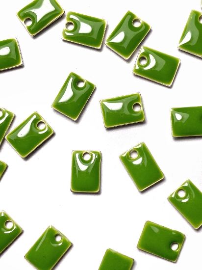Picture of Candy Epoxy Rectangle 8x6mm Khaki x1