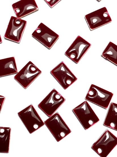 Picture of Candy Epoxy Rectangle 8x6mm Bordeaux x1