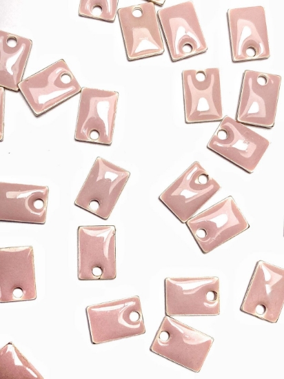 Picture of Candy Epoxy Rectangle 8x6mm Old Rose x1