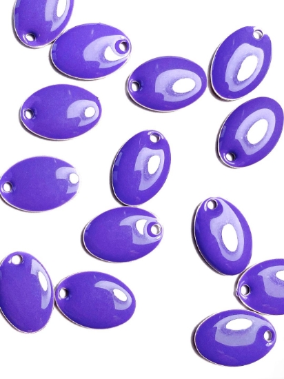Picture of Candy Epoxy Oval 14x10mm Purple x4