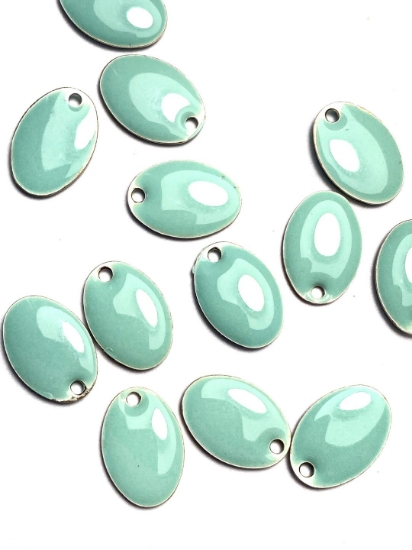 Picture of Candy Epoxy Oval 14x10mm Light Turquoise x4