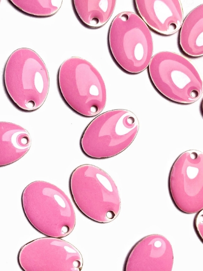 Picture of Candy Epoxy Oval 14x10mm Pink x4