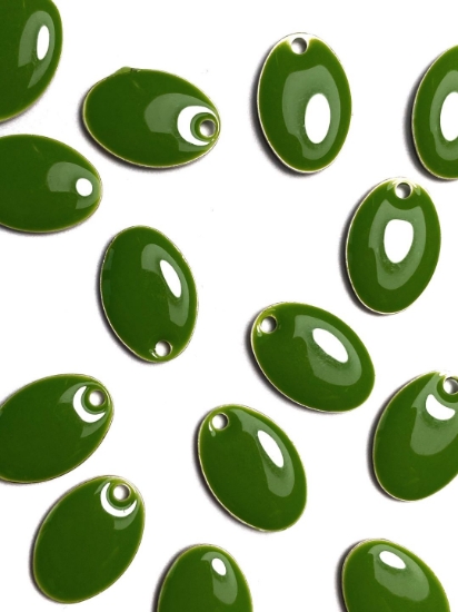 Picture of Candy Epoxy Oval 14x10mm Khaki x4