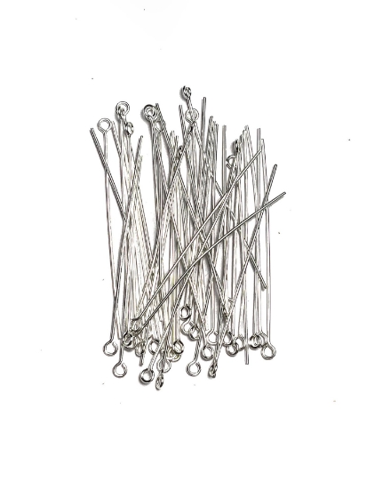 Picture of Premium Eye Pin  50mm Shiny Silver x50