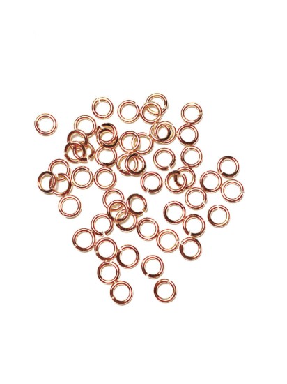 Picture of Premium Jump Ring 8x1mm Rose Gold Plate x20