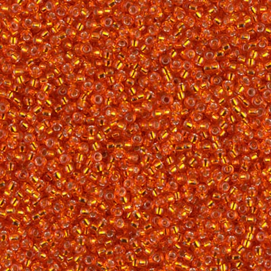 Picture of Miyuki Rocaille 15/0 9 Silver Lined Orange  x10g