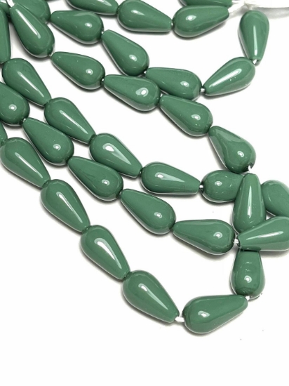 Picture of Preciosa Nacre Pear 15x8mm Sage Pearl x5