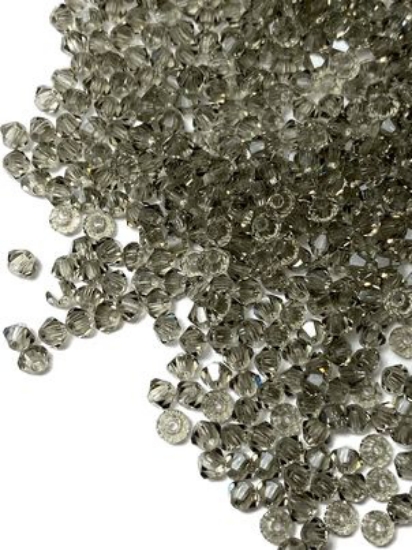 Picture of Preciosa Bead Rondell 3mm Black Diamond x100