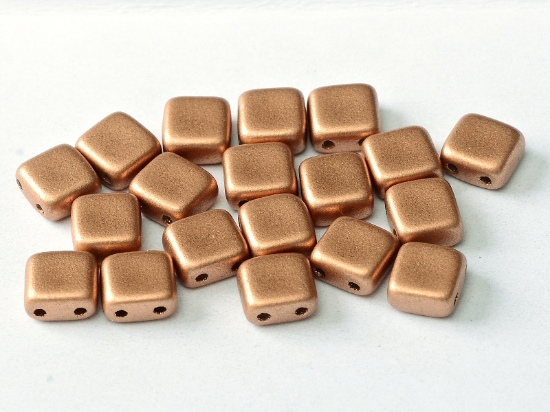 Picture of 2-Holes Tile 6mm Vintage Copper x50