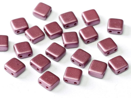 Picture of 2-Holes Tile 6 mm Pastel Burgundy x50