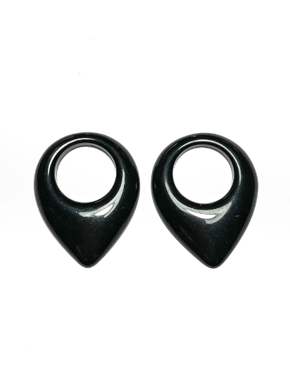 Picture of Acrylic element Drop 28x34mm Black x2