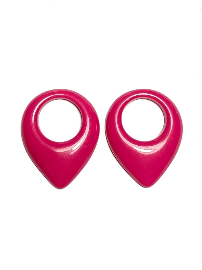 Picture of Acrylic element Drop 28x34mm Pink x2