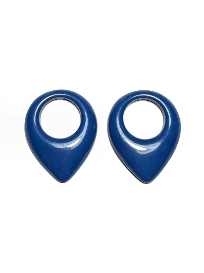 Picture of Acrylic element Drop 28x34mm Blue x2