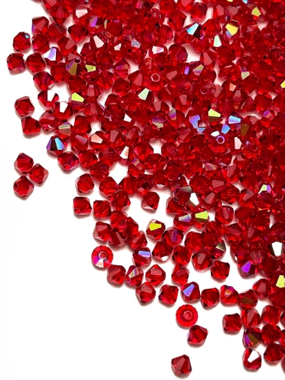 Picture of Preciosa Bead Rondell 4mm Light Siam AB x100