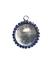 Picture of Pendant Blue strass 25mm Silver Tone x1