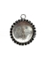 Picture of Pendant Black strass 25mm Silver Tone x1