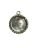 Picture of Pendant Black strass 25mm Silver Tone x1