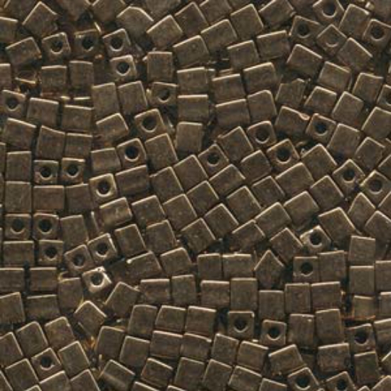 Picture of Miyuki Cubes 4mm SB4-457 Metallic Dark Bronze x10g