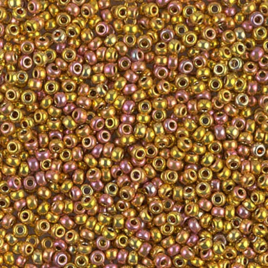 Picture of Miyuki Rocaille 11/0 199 24kt Gold Iris x5g