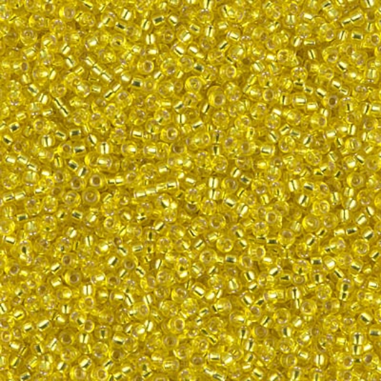 Picture of Miyuki Rocaille 15/0 6 Silver Lined Yellow  x10g