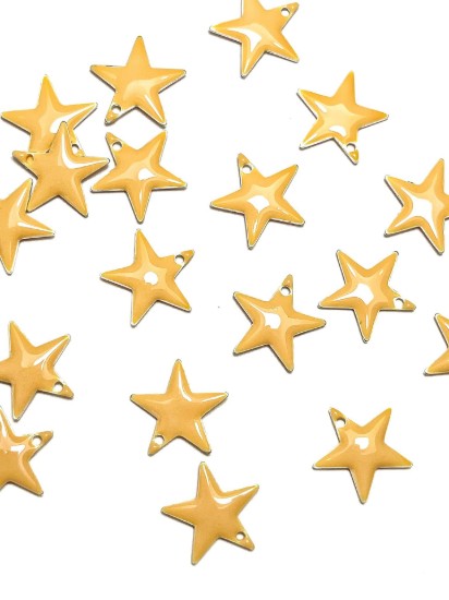 Picture of Candy Epoxy Star 12mm Beige x2