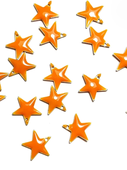 Picture of Candy Star 12mm Orange x2