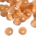 Picture of Cabochon cat's eye glass 12mm round Pastel Orange x4