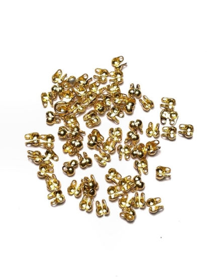 Picture of Premium Ball Chain Terminators 1.5mm Gold Plate x20