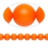 Picture of Swarovski 5810 Pearls 4mm Neon Orange Pearl x100