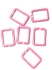 Picture of Candy Epoxy Rectangle 20x14mm Pink x1