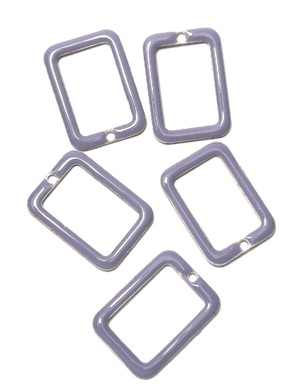 Picture of Candy Epoxy Rectangle 20x14mm Light Purple x1