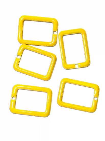 Picture of Candy Epoxy Rectangle 20x14mm Yellow x1
