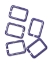 Picture of Candy Epoxy Rectangle 20x14mm Purple x1