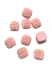 Picture of Cabochon Faux fibers 12mm Light Pink x10