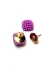 Picture of Cabochon Faux fibers 12mm Purple x10