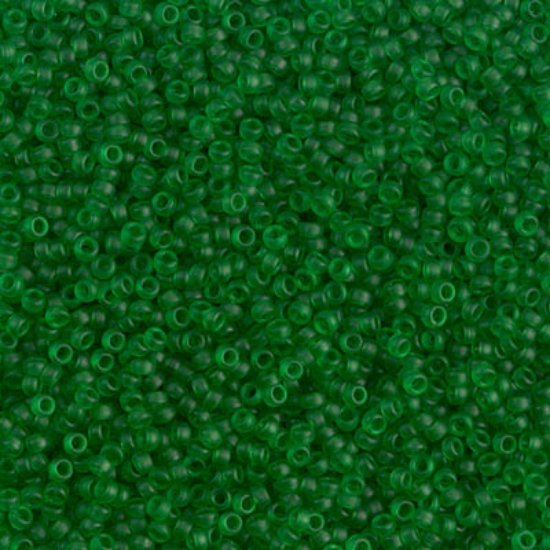 Picture of Miyuki Seed Beads 15/0 146F Mat Transparent Green x10g