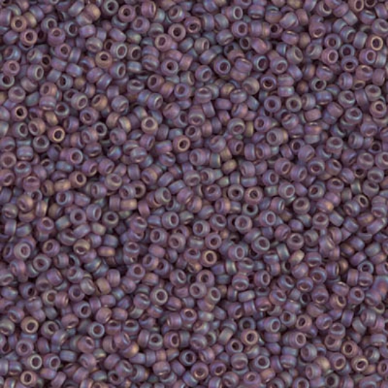 Picture of Miyuki Seed Beads 15/0 153FR Mat Smoky Amethyst AB x10g