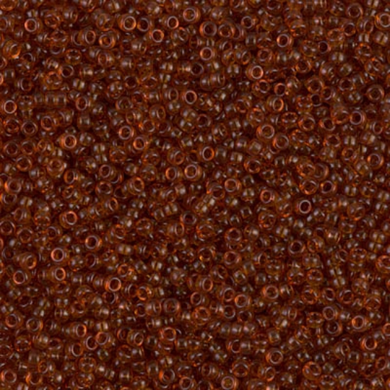 Picture of Miyuki Seed Beads 15/0 134 Transparent Dark Topaz x10g