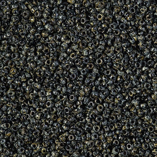 Picture of Miyuki Rocaille 15/0 4511 Picasso Smoky Black Mat x10g