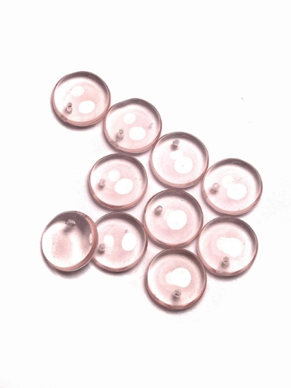Picture of Coin Glass Pendant 12mm Pink x10