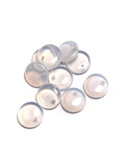 Picture of Coin Glass Pendant 12 mm Opal White x10