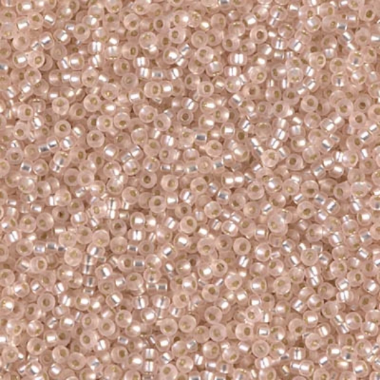 Picture of Miyuki Seed Beads 15/0 23F Mat Silver Lined Light Blush x10g