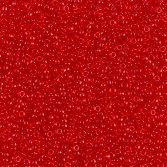 Picture of Miyuki Seed Beads 15/0 140 Transparent Red Orange x10g