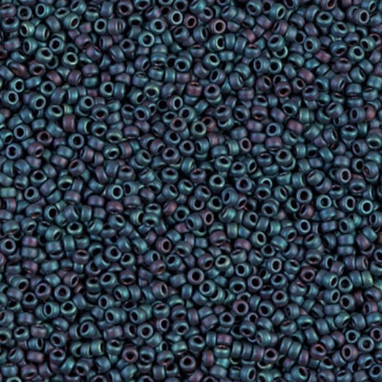 Picture of Miyuki Seed Beads 15/0 2009 Mat Metallic Blue Iris x10g