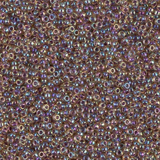 Picture of Miyuki Seed Beads 15/0 342 Berry Lined Light Topaz AB x10g